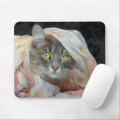 In Stoff gewickelte Katze Mousepad (Mit Mouse)