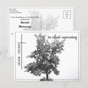 In stummer Trauer - Baum auf der Wiese 2.0 Postkarte