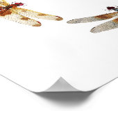 In Sync- Circle of Dragonflies Art Poster (Ecke)