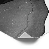 "In Synch" Schwarzweiß Abstrakte Gerahmte Mauer Ku Poster (Ecke)