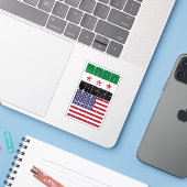 In Syrien geboren, Amerikaner sein Aufkleber (Laptop mit iPhone)