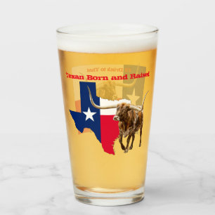 In Texas geboren und aufgewachsen, Bierglas Glas