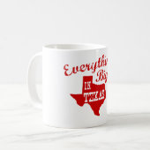 In Texas ist alles größer Kaffeetasse (Vorderseite Links)