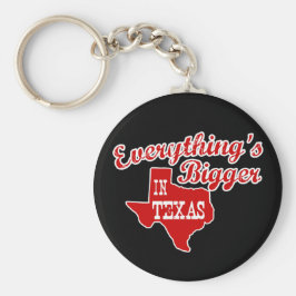 In Texas ist alles größer | Red Black Key Chain Schlüsselanhänger