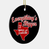 In Texas ist alles größer | Roter Schwarzer Orname Keramikornament (Rechts)