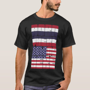 In Thailand geboren, Amerikaner sein T-Shirt