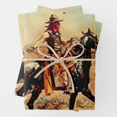 "In the Alkali" Western Kunst von Charles M Russel Geschenkpapier Set (Beispiel)