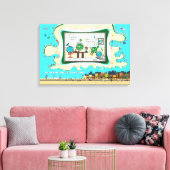 In The Atomic Residence | Entschuldigung 24x16 Leinwanddruck (Insitu (Wohnzimmer))