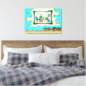 In The Atomic Residence | Entschuldigung 24x16 Leinwanddruck (Insitu (Schlafzimmer))