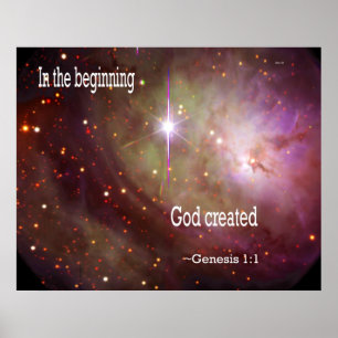 In the Beginning God Created Poster