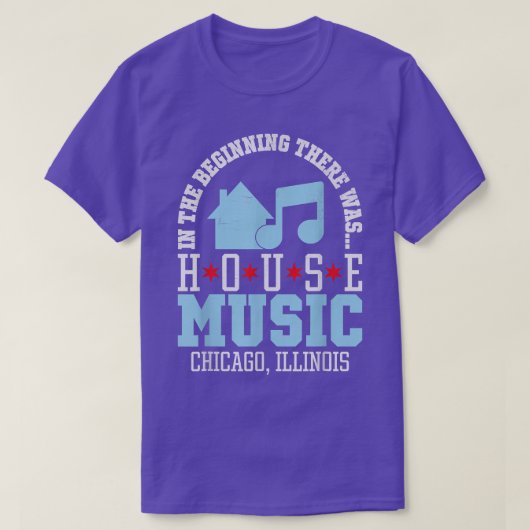 In The Beginning There Was House - Chicago House M T-Shirt (Design vorne)