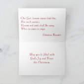 In the Bleak Midwinter Feiertagskarte (Innenseite)