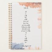 "In the End" Gedicht Jahr Planer (Vorderseite)