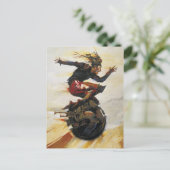 "In the Fast Lane" Postkarte (Stehend Vorderseite)