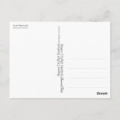 "In the Fast Lane" Postkarte (Rückseite)