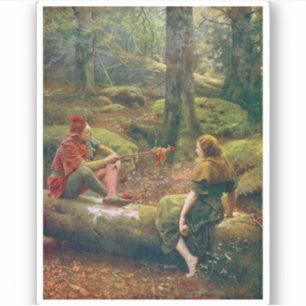 In The Forest Of Arden, c. 1892 von John Collier Aufkleber