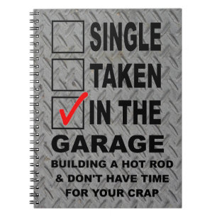 IN THE GARAGE BUILDING A HOT ROD NOTIZBLOCK