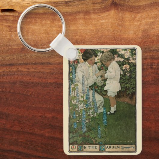 In the Garden by Jessie Willcox Smith Schlüsselanhänger (Vorderseite)