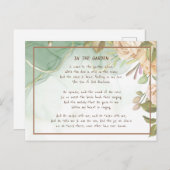 ~In the Garden Comforcieren Hymn Garden Antique Ro Postkarte (Vorne/Hinten)