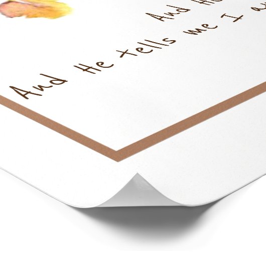 ~In the Garden Comforcieren Hymn Garden Bird Art P Poster (Ecke)