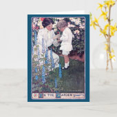 In the Garden, Jessie Willcox Smith Karte (Gelbe Blume)