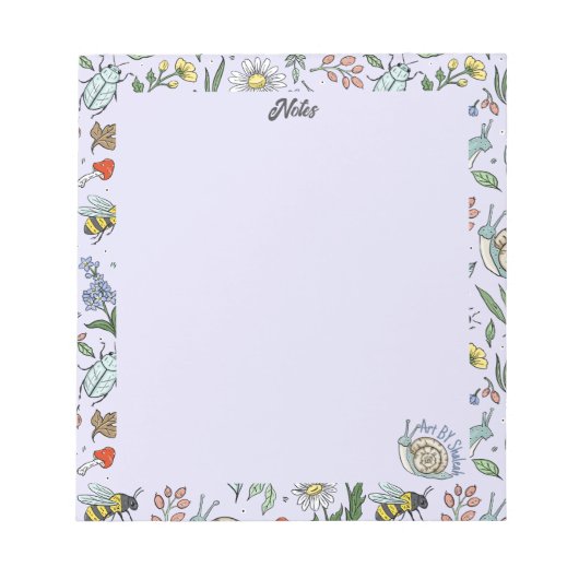 In the Garden Notepad Notizblock (Vorderseite)