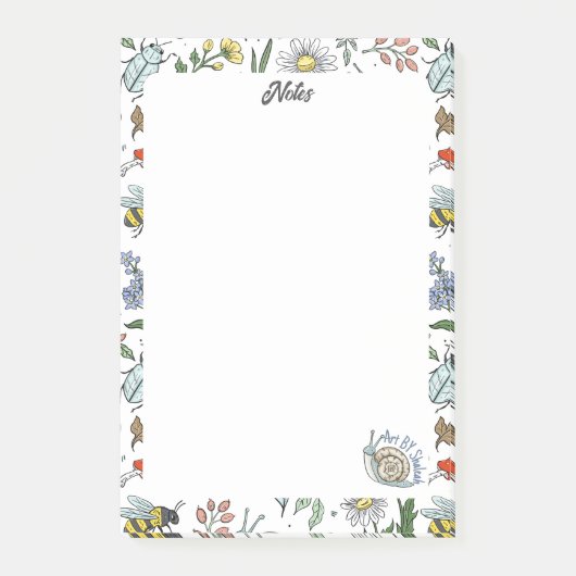 In the Garden Notepad Post-it Klebezettel (Vorderseite)