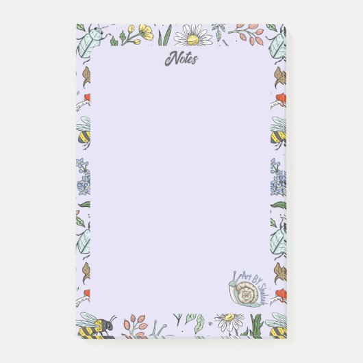 In the Garden Notepad Post-it Klebezettel (Vorderseite)