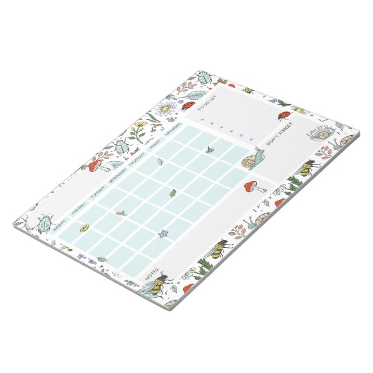 In the Garden Open Dated Desk Calendar Notepad Notizblock (angewinkelt)