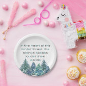 In The Heart Of The Winter Forest Pappteller (Party)