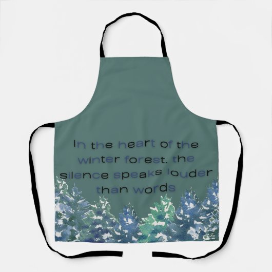 In The Heart Of The Winter Forest Schürze (Vorderseite)