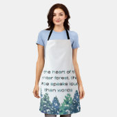 In The Heart Of The Winter Forest Schürze (Getragen)