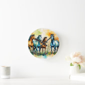 In the Pasture Runde Wanduhr (Zuhause)