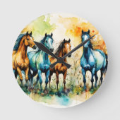 In the Pasture Runde Wanduhr (Vorderseite)