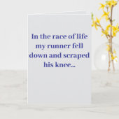 "In the race of life..." #2 Joke (Any)  Karte (Gelbe Blume)