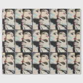 "In the Shadows" Gemälde auf einem Geschenkpapier (Flach)