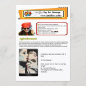 ‘In the Shadows’ Painting on a Small-Scale Print  Einladung (Rückseite)