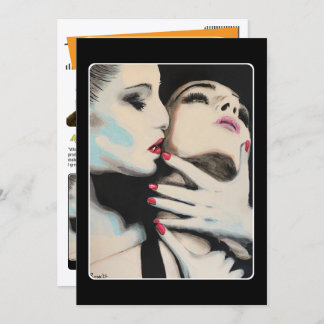 ‘In the Shadows’ Painting on a Small-Scale Print Einladung