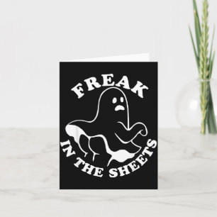 In The Sheets Lustiger Halloween Boo Geist Karte