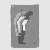 "In the Swing" einfarbiges Golfer-Handtuch Golfhandtuch (Vorderseite)
