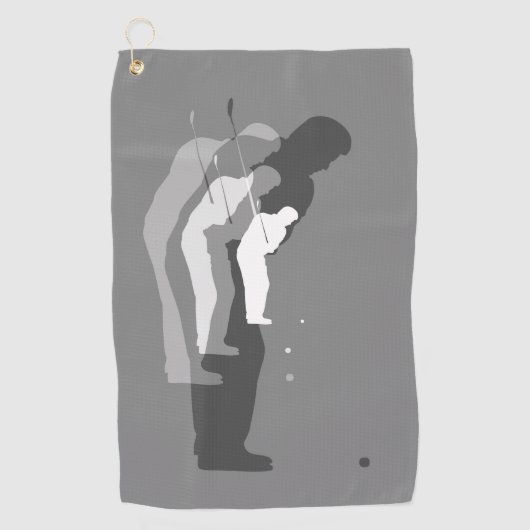 "In the Swing" einfarbiges Golfer-Handtuch Golfhandtuch (Vorderseite)