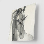 In the Wind Quadratische Wanduhr (Winkel)