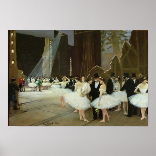 In the Wings at the Opera House, 1889 Poster (Vorne)