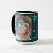 In the World Beyond Space Fantasy Portrait Tasse (Vorderseite Links)