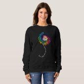In The World Can Be Anything Be Kind Sunflower Uni Sweatshirt (Vorne ganz)