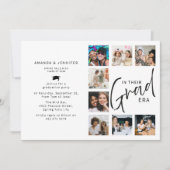 In Their Grad Era Photo Collage Joint Graduation Einladung (Vorderseite)