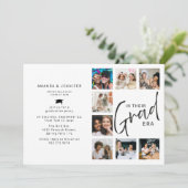 In Their Grad Era Photo Collage Joint Graduation Einladung (Stehend Vorderseite)