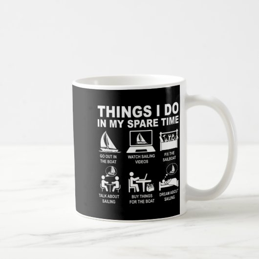 In Things Freizeit Segeln Segelboot Kaffeetasse (Rechts)
