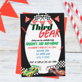 In Third Gear, Racing 3rd Birthday Einladung