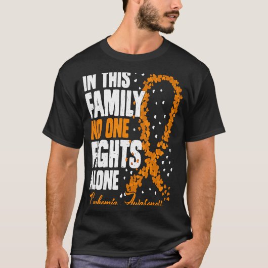 In This Family No One Fight Alone Leukemia Awarene T-Shirt (Vorderseite)
